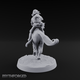 Wind-Swept Galloping Human Rider Miniature for Dungeons and Dragons, Pathfinder or other TTRPGs
