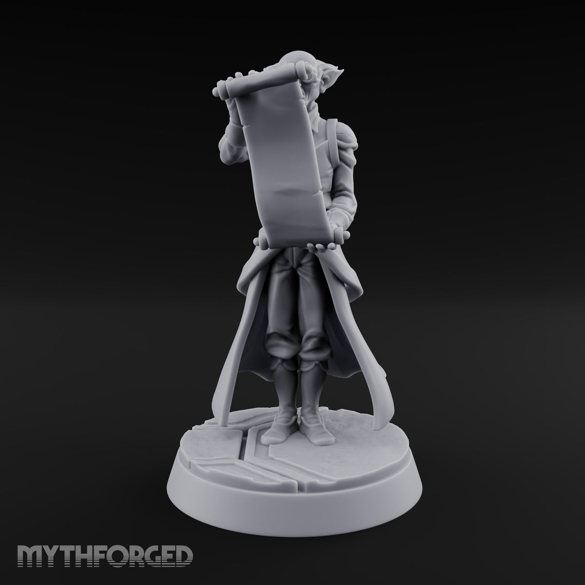 Terms and Conditions Apply Goblin Clerk with Scroll and Goggles