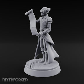 Terms and Conditions Apply Goblin Clerk with Scroll and Goggles