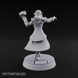 Bid Withdrawn in Panic Elf Male Auctioneer with Mallet and Long Coat