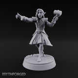 Bid Withdrawn in Panic Elf Male Auctioneer with Mallet and Long Coat