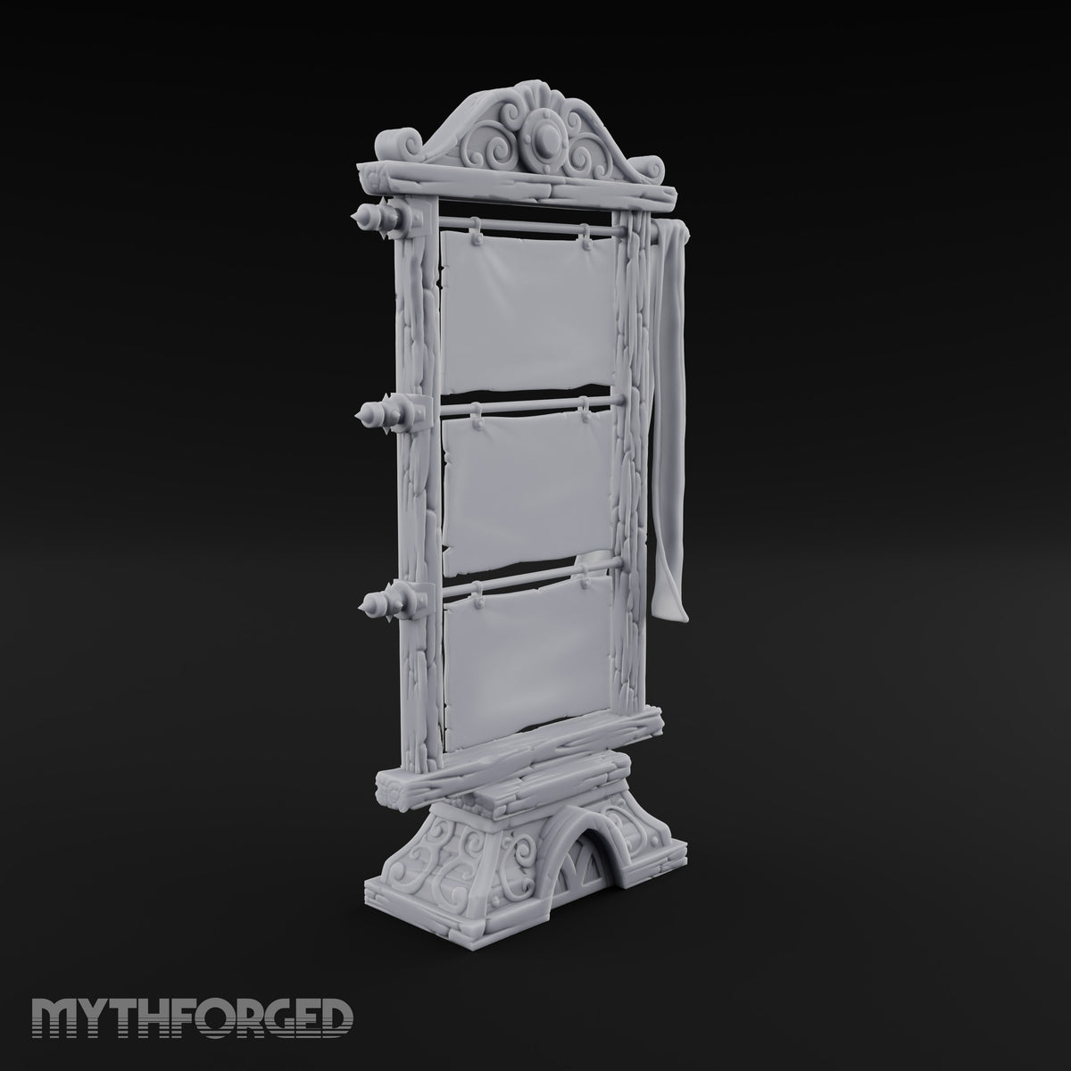 Fresh Notices, Blank Slate Wooden Display Stand