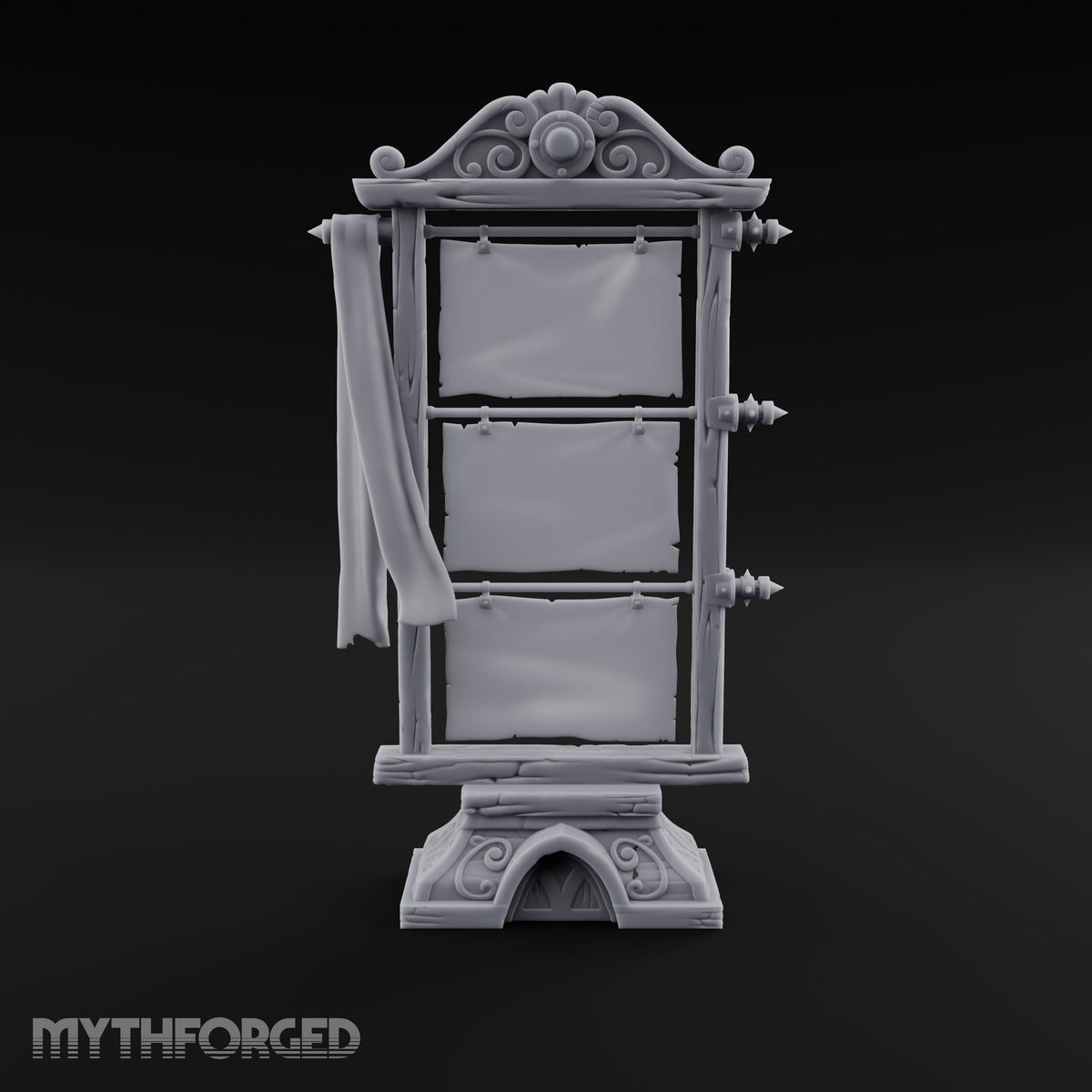 Fresh Notices, Blank Slate Wooden Display Stand
