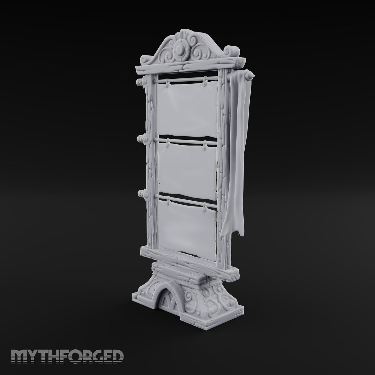 Fresh Notices, Blank Slate Wooden Display Stand