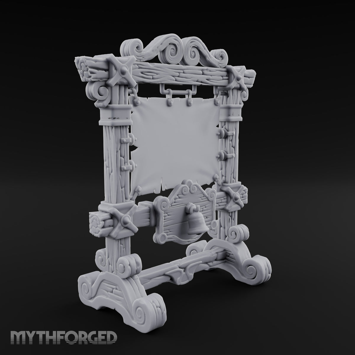 Pinned Down and Pending Wooden Display Stand
