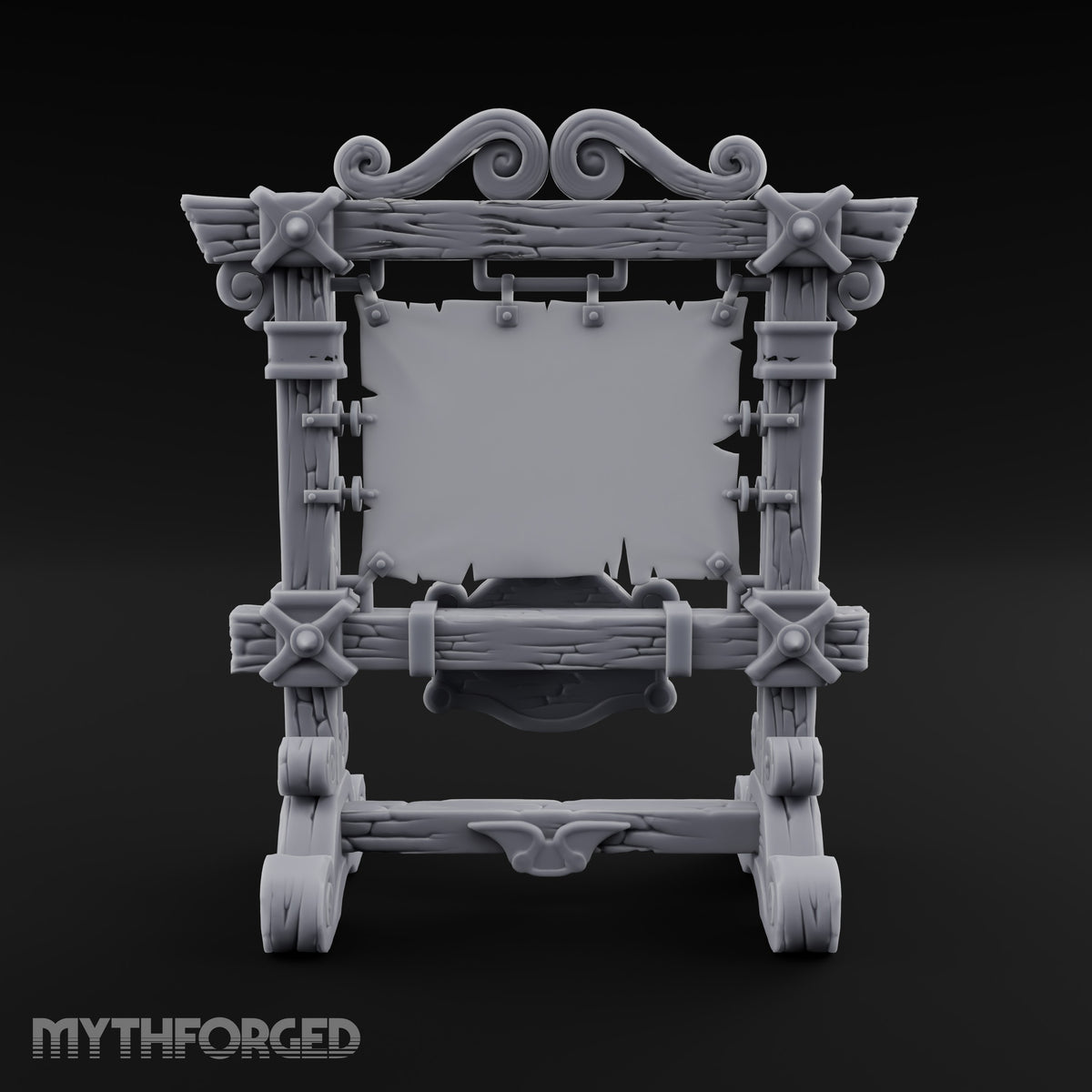 Pinned Down and Pending Wooden Display Stand