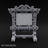 Pinned Down and Pending Wooden Display Stand