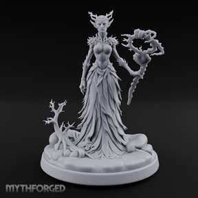 Grasping Nature'S Sceptre Dryad Sorceress Miniature for Dungeons and Dragons, Pathfinder or other TTRPGs