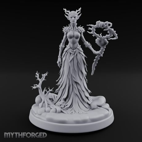 Grasping Nature'S Sceptre Dryad Sorceress Miniature for Dungeons and Dragons, Pathfinder or other TTRPGs