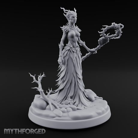 Grasping Nature'S Sceptre Dryad Sorceress Miniature for Dungeons and Dragons, Pathfinder or other TTRPGs
