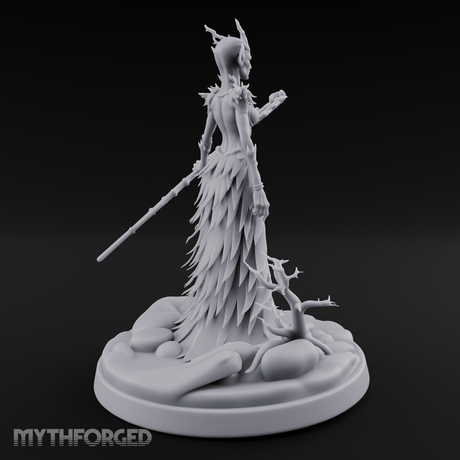 Grasping Nature'S Sceptre Dryad Sorceress Miniature for Dungeons and Dragons, Pathfinder or other TTRPGs