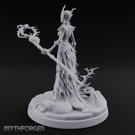 Grasping Nature'S Sceptre Dryad Sorceress Miniature for Dungeons and Dragons, Pathfinder or other TTRPGs