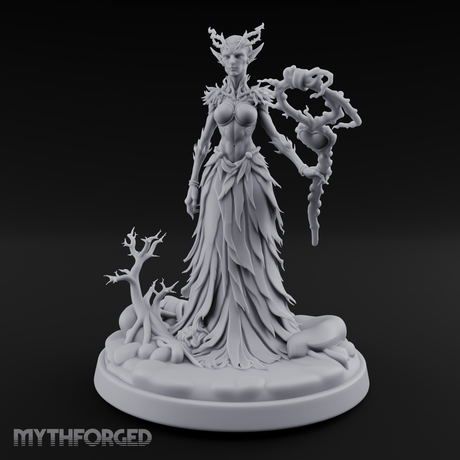 Grasping Nature'S Sceptre Dryad Sorceress Miniature for Dungeons and Dragons, Pathfinder or other TTRPGs