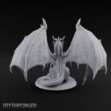 Storm Gathers Beneath Open Wings Adult Dragon