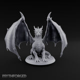 Storm Gathers Beneath Open Wings Adult Dragon