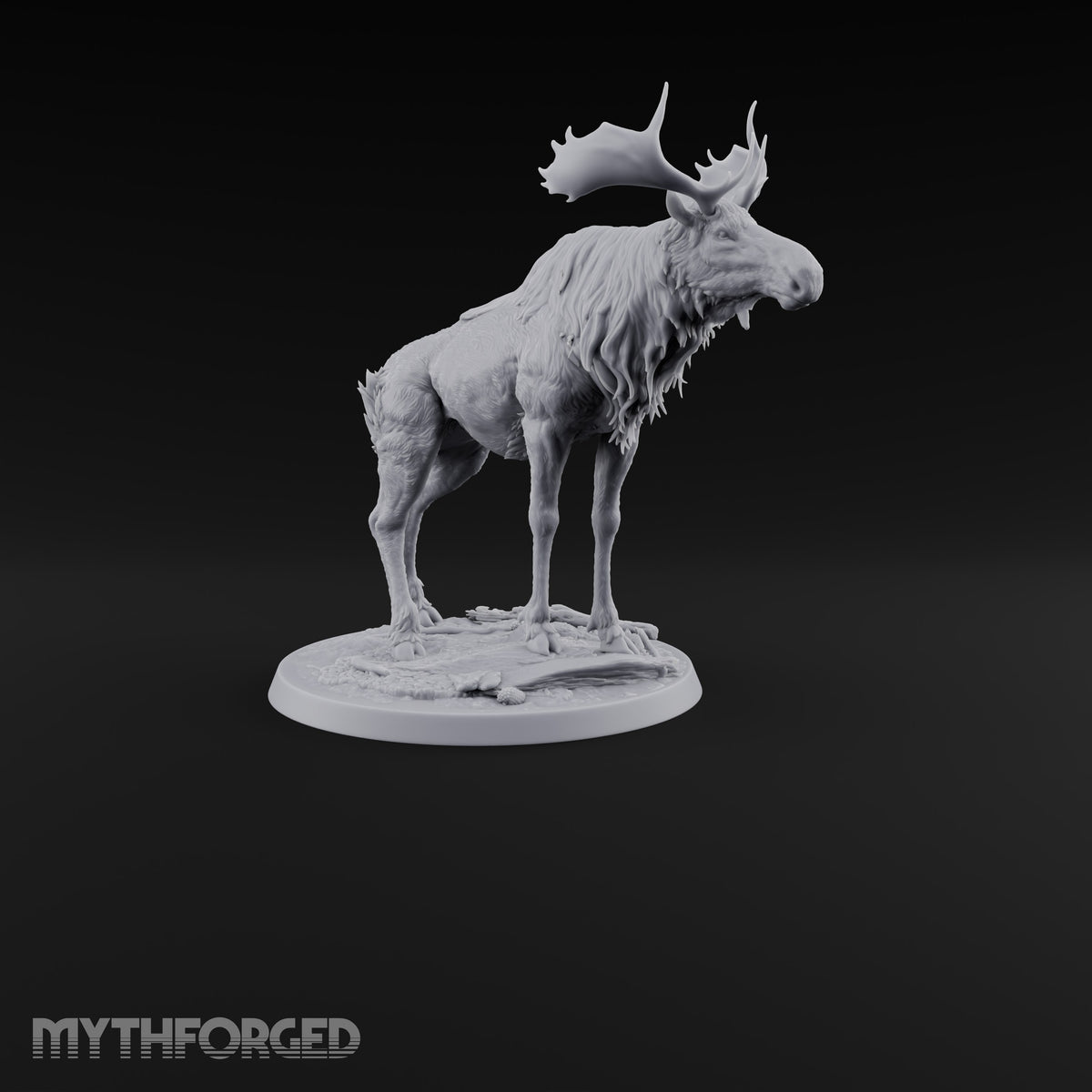 Antlers Up, Snow Underhoof Elk Beasts — A