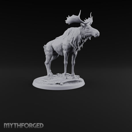 Antlers Up, Snow Underhoof Elk Beasts — A