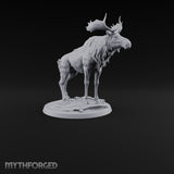 Antlers Up, Snow Underhoof Elk Beast A