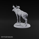 Antlers Up, Snow Underhoof Elk Beast A