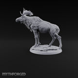 Antlers Up, Snow Underhoof Elk Beast A