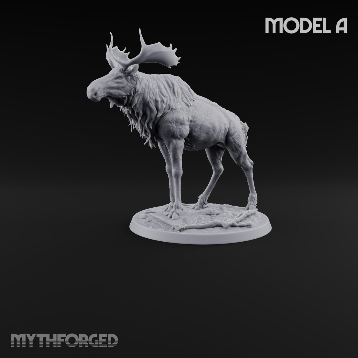 Antlers Up, Snow Underhoof Elk Beasts — A