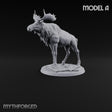 Antlers Up, Snow Underhoof Elk Beast A