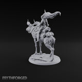 Riding Out Under Northern Lights Elf Elk Rider A