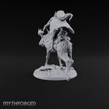 Riding Out Under Northern Lights Elf Elk Rider D