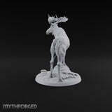 Antlers Up, Snow Underhoof Elk Beast B