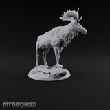 Antlers Up, Snow Underhoof Elk Beast B