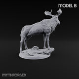 Antlers Up, Snow Underhoof Elk Beasts — B