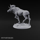 Antlers Up, Snow Underhoof Elk Beast C