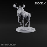 Antlers Up, Snow Underhoof Elk Beasts — C