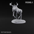Antlers Up, Snow Underhoof Elk Beast C