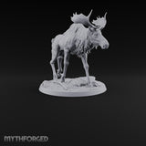 Antlers Up, Snow Underhoof Elk Beasts — D