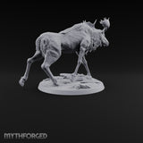 Antlers Up, Snow Underhoof Elk Beast D
