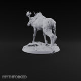 Antlers Up, Snow Underhoof Elk Beast D