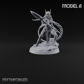 Lunge Now, Braid Later Elf Sentinel Spear Warrior A