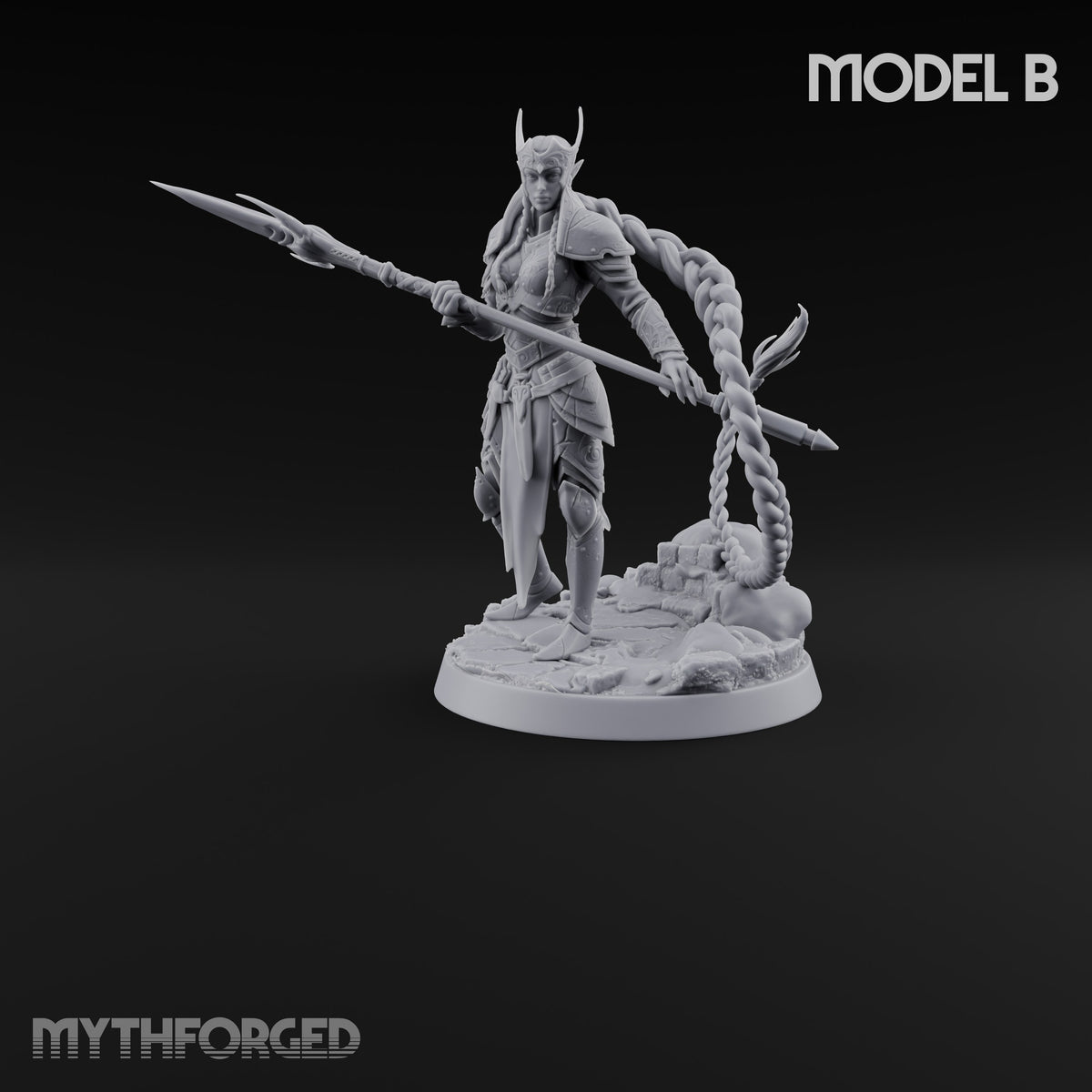 Lunge Now, Braid Later Elf Sentinel Spear Warriors — B