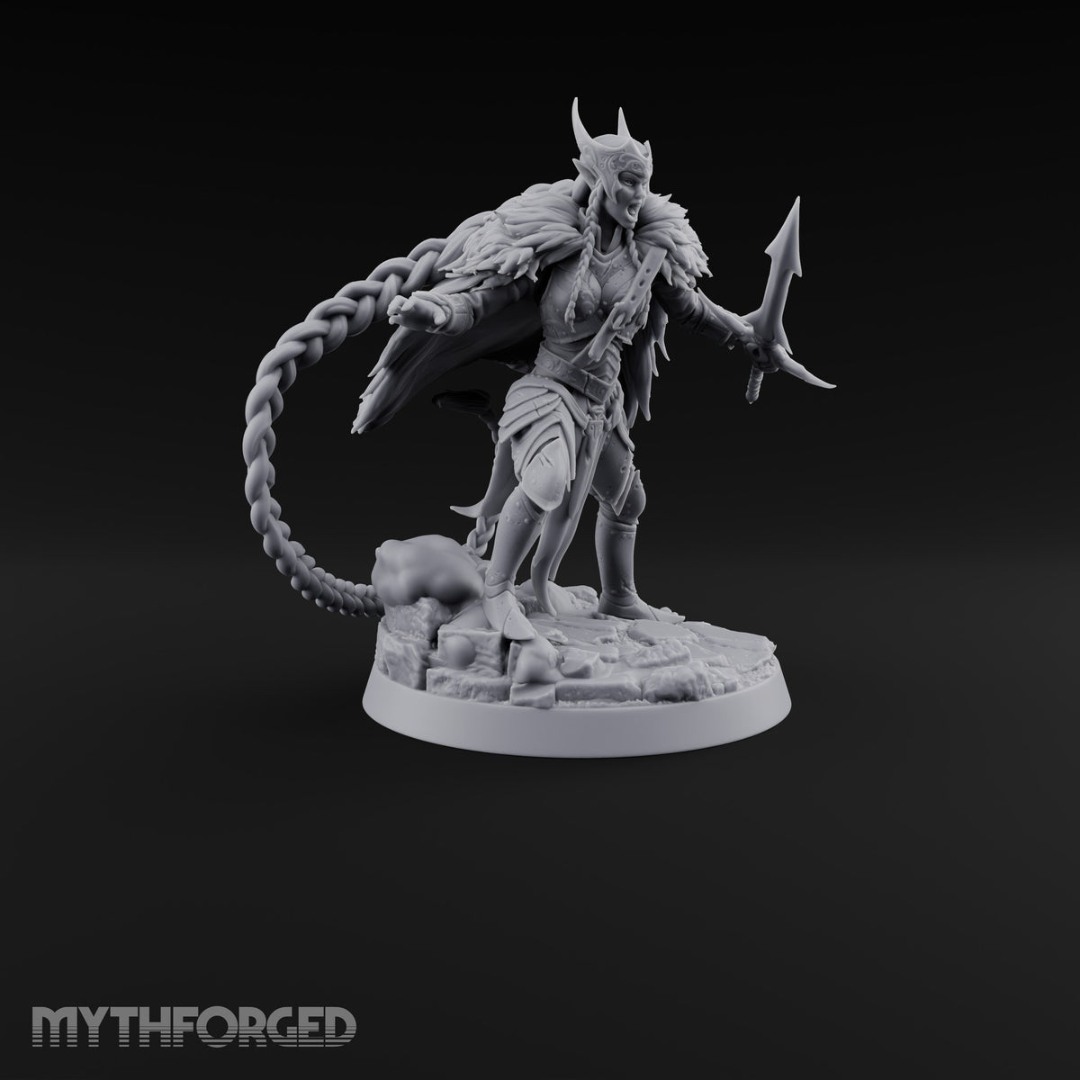 Braid Cracks Like a Whip Elf Sentinel Swordswomen — B