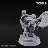 Shell Plated Striding Mech Dwarf Warriors Miniature for Dungeons and Dragons, Pathfinder or other TTRPGs