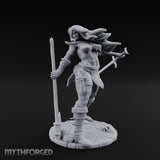 Axe And Dagger Human Warrior Miniature for Dungeons and Dragons, Pathfinder or other TTRPGs