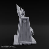 Axe-Crowned Shield-Leaned Tribal Weapon Rack gallery 4