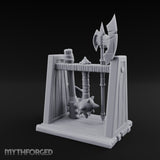 Axe-Crowned Shield-Leaned Tribal Weapon Rack gallery 5