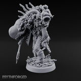 Axe Dangling Cauldron Hoisting Deep One Miniature for Dungeons and Dragons, Pathfinder or other TTRPGs