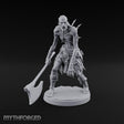Axe Dragging Snarling Ghoul Marauder Miniature for Dungeons and Dragons, Pathfinder or other TTRPGs