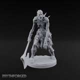 Axe Dragging Snarling Ghoul Marauder Miniature for Dungeons and Dragons, Pathfinder or other TTRPGs