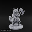 Axe Gripping Tabaxi Barbarian Miniature for Dungeons and Dragons, Pathfinder or other TTRPGs