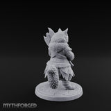 Axe Gripping Tabaxi Barbarian Miniature for Dungeons and Dragons, Pathfinder or other TTRPGs