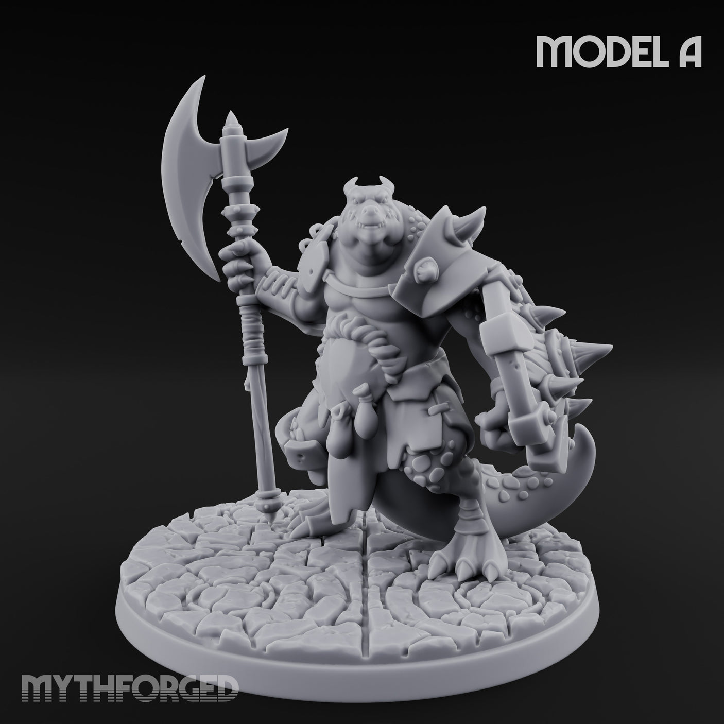 Axe Hauling Kobold Brute A Miniature for Dungeons and Dragons, Pathfinder or other TTRPGs